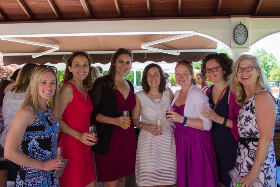 Friends together at a bridal shower