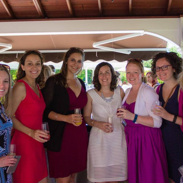 Group of friends at a bridal shower